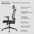 Кресло компьютерное EVOLUTION ERGO BLISS Black