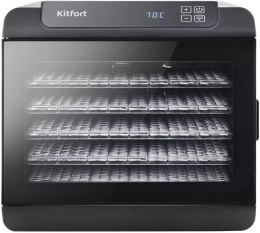 Сушка для фруктов и овощей Kitfort КТ-1905 18под. 500Вт черный