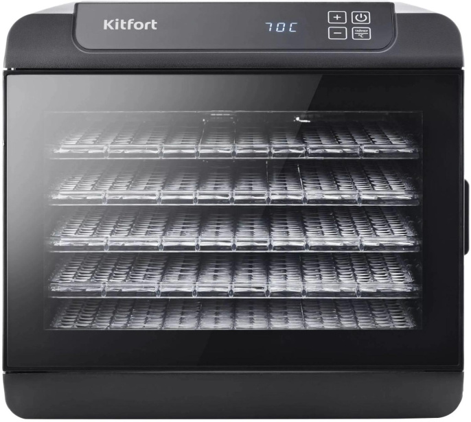 Сушка для фруктов и овощей Kitfort КТ-1905 18под. 500Вт черный