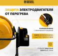 Бетономешалка Denzel B-160 электрич. бар.:160л г.р.:80л 700Вт (95422)