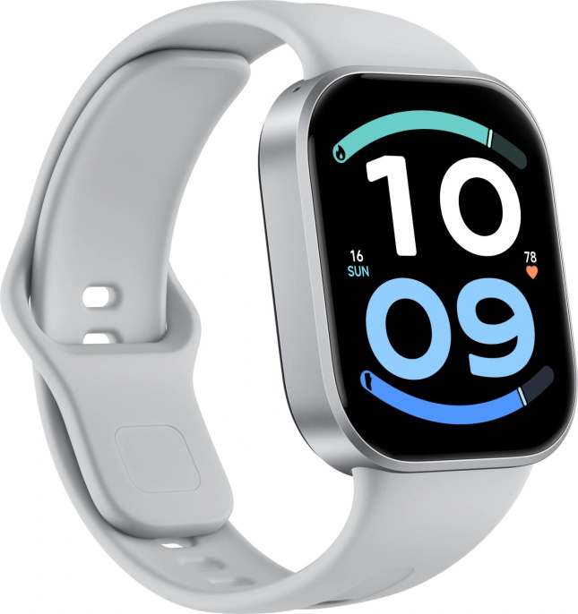 Смарт-часы Xiaomi Redmi Watch 6 Active 1.85" AMOLED корп.серебристый рем.серый (BHR09CXGL)