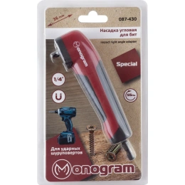 Насадка угловая для бит 1/4" MONOGRAM 087-430