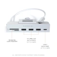 USB-C-концентратор Satechi Aluminum USB-C Clamp Hub для 24" iMac - Silver. Цвет: серебристый (ST-UCICHS)