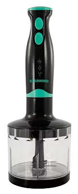 Блендер погружной Starwind SBP2322b 800Вт темно-серый/бирюзовый
