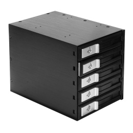 Корзина для HDD ExeGate HS535-01 универсальная, на 5*3,5" SATA/SAS HDD, занимает 3*5,25" отсека, RTL EX264646RUS