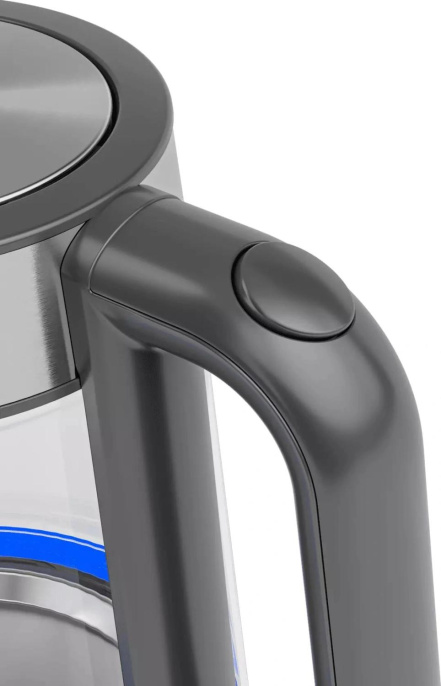 Чайник электрический Candy CK-303, 1.8л, Металл/стекло/пластик