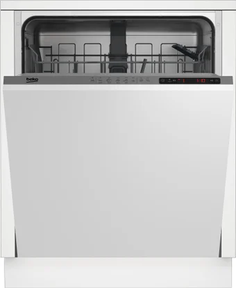 Встраиваемая посудомоечная машина Beko BDIN15360, полноразмерная, ширина 59.8см, полновстраиваемая, загрузка 13 комплектов, нержавеющая сталь