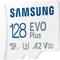 Micro SecureDigital 128GB Samsung EVO Plus Memory Card MB-MC128KA A2, Video Class 30, UHS Class 3 MB-MC128KA/APC/KR/AM (MB-MC128KA/APC/AM)