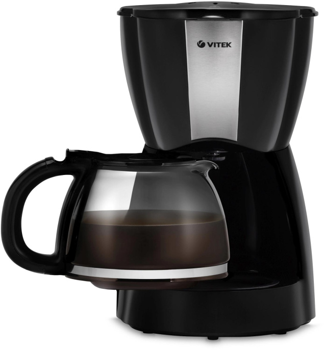 Кофеварка Vitek VT-1503 BK,  капельная,  черный