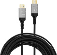 Кабель аудио-видео Digma HDMI 2.1 AOC,  HDMI (m) -  HDMI (m),  ver 2.1,  10м, GOLD,  черный [hdmi-aoc2.1-10]