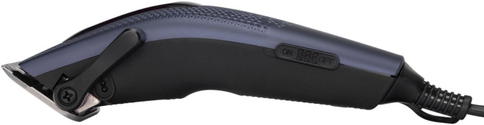 Машинка для стрижки Polaris PHC 0954 синий/черный 9Вт насадок в компл:4шт