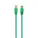 Патч-корд UTP Cablexpert PP12-0.5M/G кат.5e, 0.5м, литой, многожильный (зелёный)