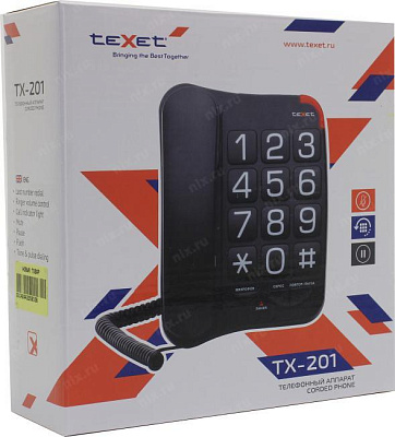 Телефон Texet TX-201 Black