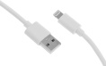 Кабель KINGPRICE KP-USBAL-1m,  Lightning (m) -  USB (m),  1м,  2.4A,  белый