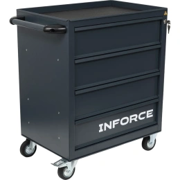 Инструментальная тележка Inforce 4 ящика, габариты без упаковки 745х465х825мм, 06-01-18