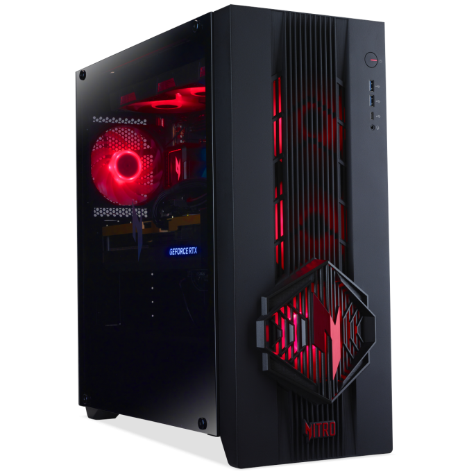 Настольный ПК Acer Nitro 70 N70X3D-100 AMD Ryzen 7 9800X3D/32Gb/SSD1Tb/RTX5070 12Gb/PSU 1200W/NoOS/Black (DG.E5ACD.007)