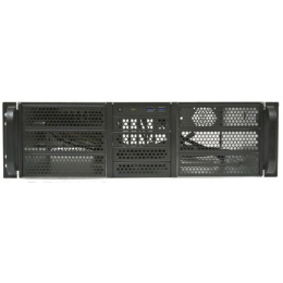 Серверный корпус 3U Procase RE306-D6H4-A-45 ,6x5.25+4HDD,черный,без блока питания PS/2,mini-redundant,2U-redundant ,глубина 450мм,MB ATX 12"x9.6",4slot