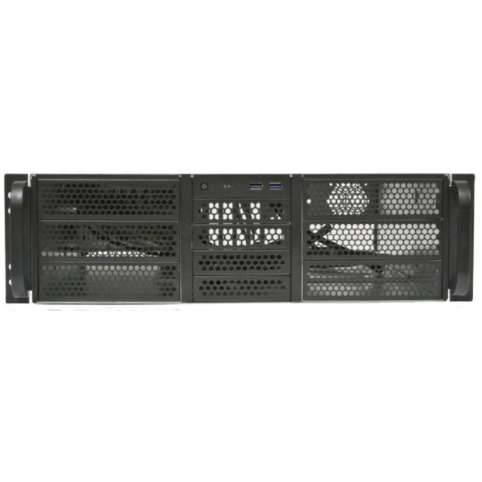 Серверный корпус 3U Procase RE306-D6H4-A-45 ,6x5.25+4HDD,черный,без блока питания PS/2,mini-redundant,2U-redundant ,глубина 450мм,MB ATX 12"x9.6",4slot