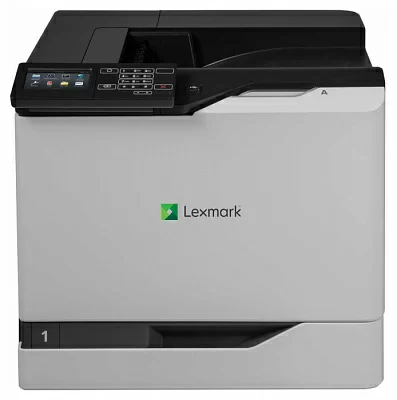 Принтер лазерный Lexmark CS820de белый, лазерный, A4, цветной, ч.б. 57 стр/мин, цвет 57 стр/мин, печать 1200x1200, лоток 550+100 листов, USB, Wi-Fi, NFC, двусторонний автоподатчик, сеть (Мятая упаковка)