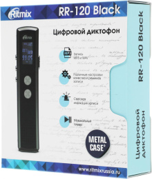 Диктофон Ritmix RR-120 8 Gb,  черный