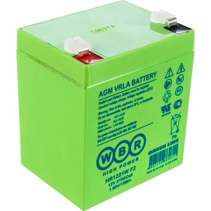 Аккумулятор для ИБП WBR  HR1221W F2 12В 5,6 Ач УТ-00000254