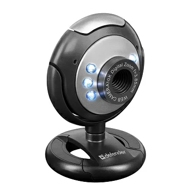 Веб-камера Defender Веб-камера C-110 0.3 МП, подсветка, кнопка фото DEFENDER (631105)