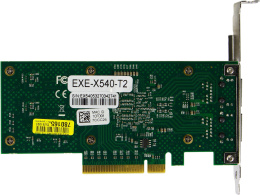 Сетевой адаптер ExeGate EXE-X540-T2 (PCI-E x8 v2.1, порты 2xRJ45 (медные), 10Gb/s (10/1Gb/s, 100Mb/s), Server NIC Intel Chipset X540-AT2) EX296226RUS