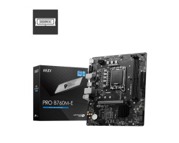 Материнская плата MSI PRO B760M-E Soc-1700 Intel B760 2xDDR5 mATX AC`97 8ch(7.1) GbLAN+VGA+HDMI