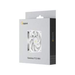 Вентилятор для корпуса Ocypus Gamma F12 WH, 120x120x25mm, 3-PIN, 1300 RPM, 24.5 DBA MAX, HYDRO BEARING