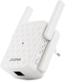 Повторитель беспроводного сигнала Digma D-WR310,  белый [d-wr310v2]