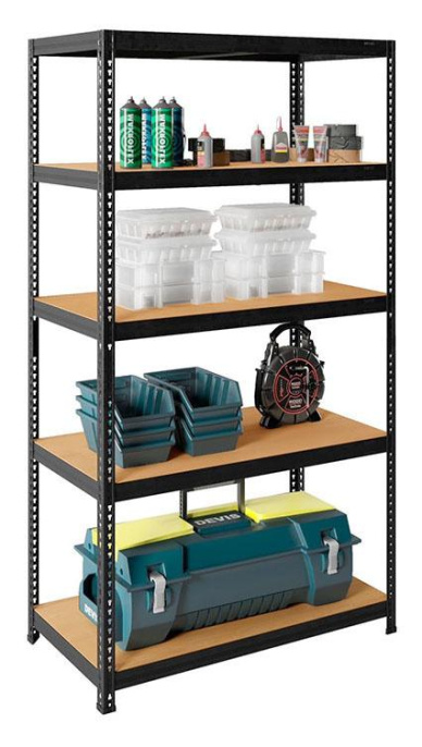 Стеллаж ПРАКТИК SBL 180KD металл, 1803x900x450мм антрацит [s24499373409]