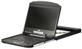 KVM консоль ATEN 1U Ultra Short Depth 18.5” Short Depth USB HDMI Single Rail LCD Console 1920 x 1080 CL3700NW-ATA-RG