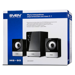 Колонки Sven MS-90, 2.1, черный [sv-012861]