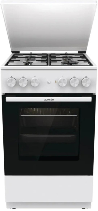 Плита Комбинированная Gorenje GK5A22WH белый металлическая крышка реш.сталь