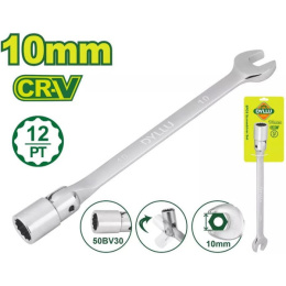 Ключ торцевой комбинированный с шарниром 10 мм DYLLU DTTH1E10