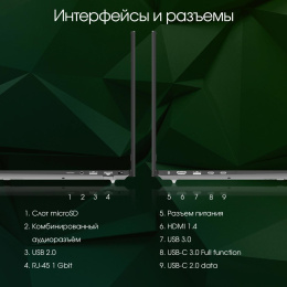 Ноутбук Digma Pro Fortis Core i3 1005G1 8Gb SSD512Gb Intel UHD Graphics 15.6" IPS FHD (1920x1080) Windows 11 Pro grey WiFi BT Cam 4250mAh (DN15P3-8DXW03)
