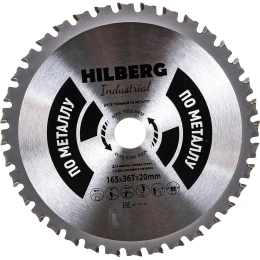 Диск пильный Hilberg Industrial Металл 165x20x36Т HF165