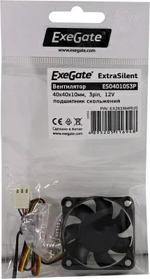 Вентилятор ExeGate EX283364RUS ES04010S3P (3пин 40x40x10мм)