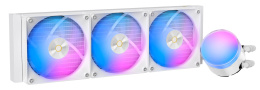 Кулер для процессора СЖО Ocypus Delta L36 WH ARGB V2 Delta-L36-WH3AAWNN02X-GL Intel LGA 115X/1200/1700/1851, AMD AM4/AM5, крепление на винтах, размер вентилятора: 120×120×25мм, размер водоблока: 74.5х60мм, гидравлический подшипник, 2000об/мин, 73CFM,
