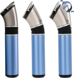 Машинка для стрижки Polaris PHC 0401RB голубой насадок в компл:1шт