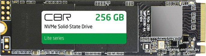 CBR SSD-256GB-M.2-LT22, Внутренний SSD-накопитель, серия "Lite", 256 GB, M.2 2280, PCIe 3.0 x4, NVMe 1.3, SM2263XT, 3D TLC NAND, R/W speed up to 2000/1300 MB/s, TBW TB 128