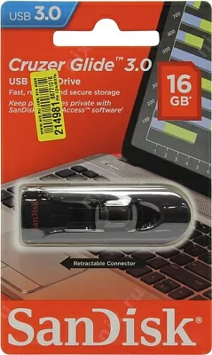 Накопитель SanDisk Glide 3.0 SDCZ600-016G-G35 USB3.0 Flash Drive 16Gb (RTL)