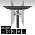 ExeGate EWM1-3410-01G кронштейн для одного монитора 13"-34", газовая пружина, VESA 75x75, 100x100, нагрузка 2-10 кг (EX297369RUS)