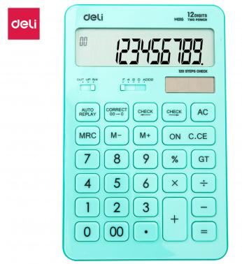 Калькулятор DELI Touch,  EM01531,  12-разрядный, голубой