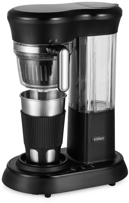 Кофеварка KitFort КТ-7141,  капельная,  черный  / нержавеющая сталь