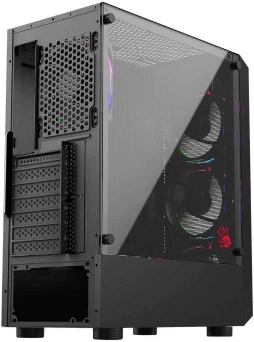 Корпус Bloody CC-126 черный без БП ATX 8x120mm 2xUSB2.0 1xUSB3.0 audio bott PSU