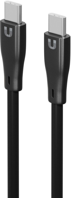 Кабель Uzay, USB Type-C m - USB Type-C m , 1.2м, 3A, черный [uz-12cc-c1809-9-bk]