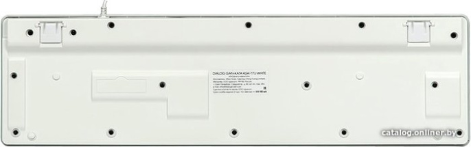 Dialog Gan-Kata Клавиатура KGK-17U WHITE - игровая с RGB-подсветкой, USB, белая