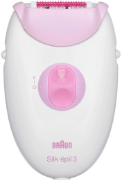 Эпилятор Braun SE3274 скор.:2 от электр.сети розовый/белый