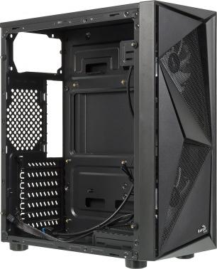 Корпус ATX Aerocool Glider Cosmo-G-BK-v1, Midi-Tower, без БП,  черный